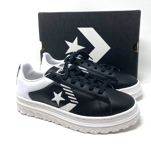 💖MEGA SALE💖Converse Women  Rivals PRO LEATHER X2 OX Black White Low   168760C - Picture 6 of 11